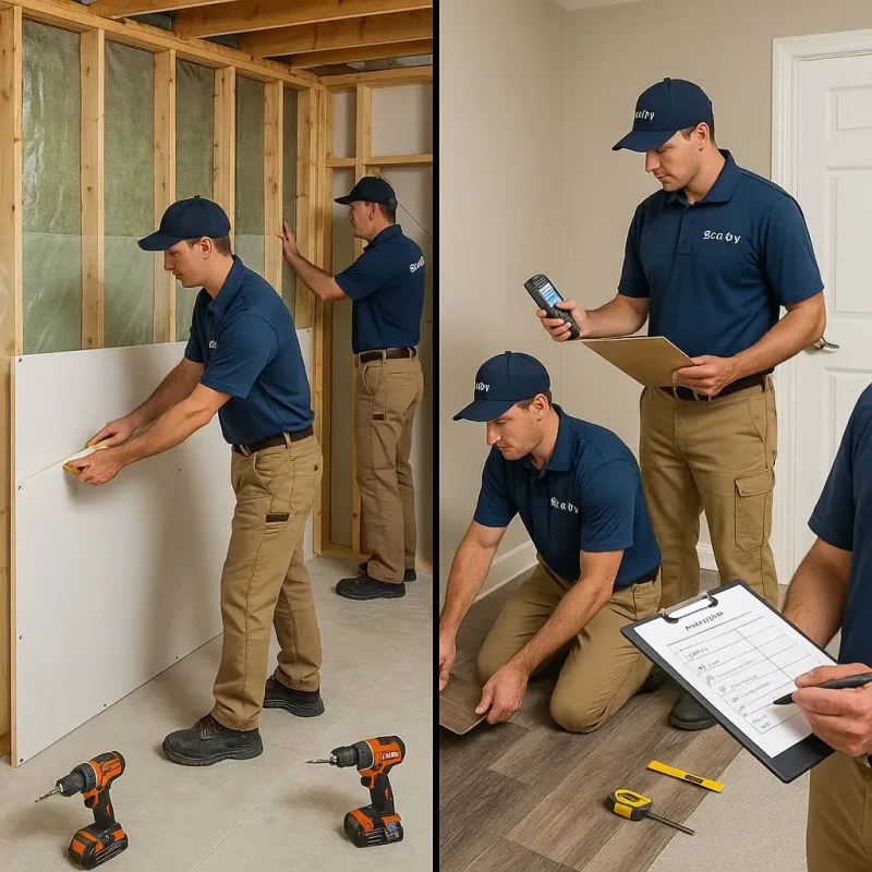 Repairs and Reconstruction process in New Market, VA